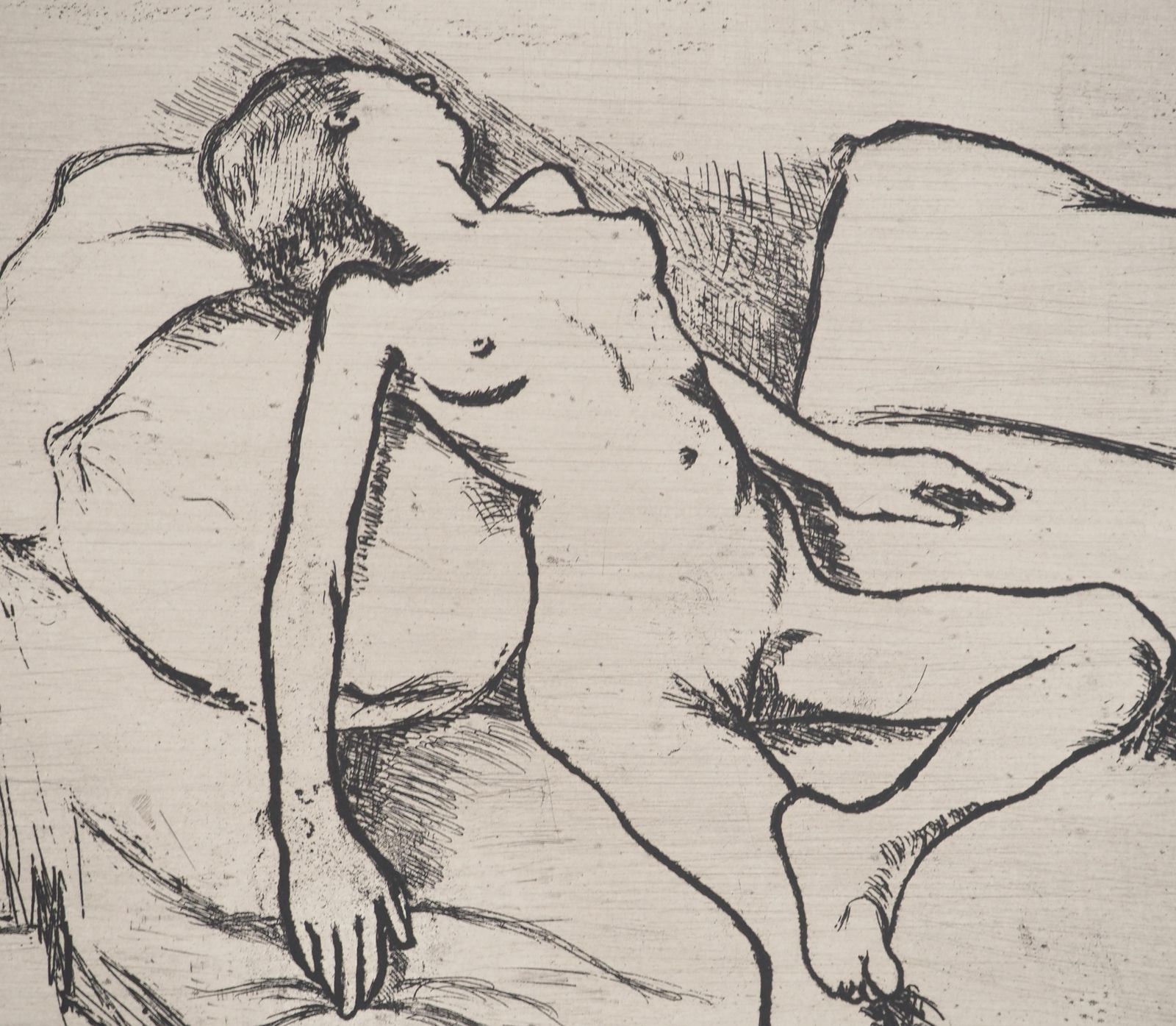 Suzanne Valadonwoman Naked On The Sofa    Original Etching Signed (Petrides #E4)1932 photo buy