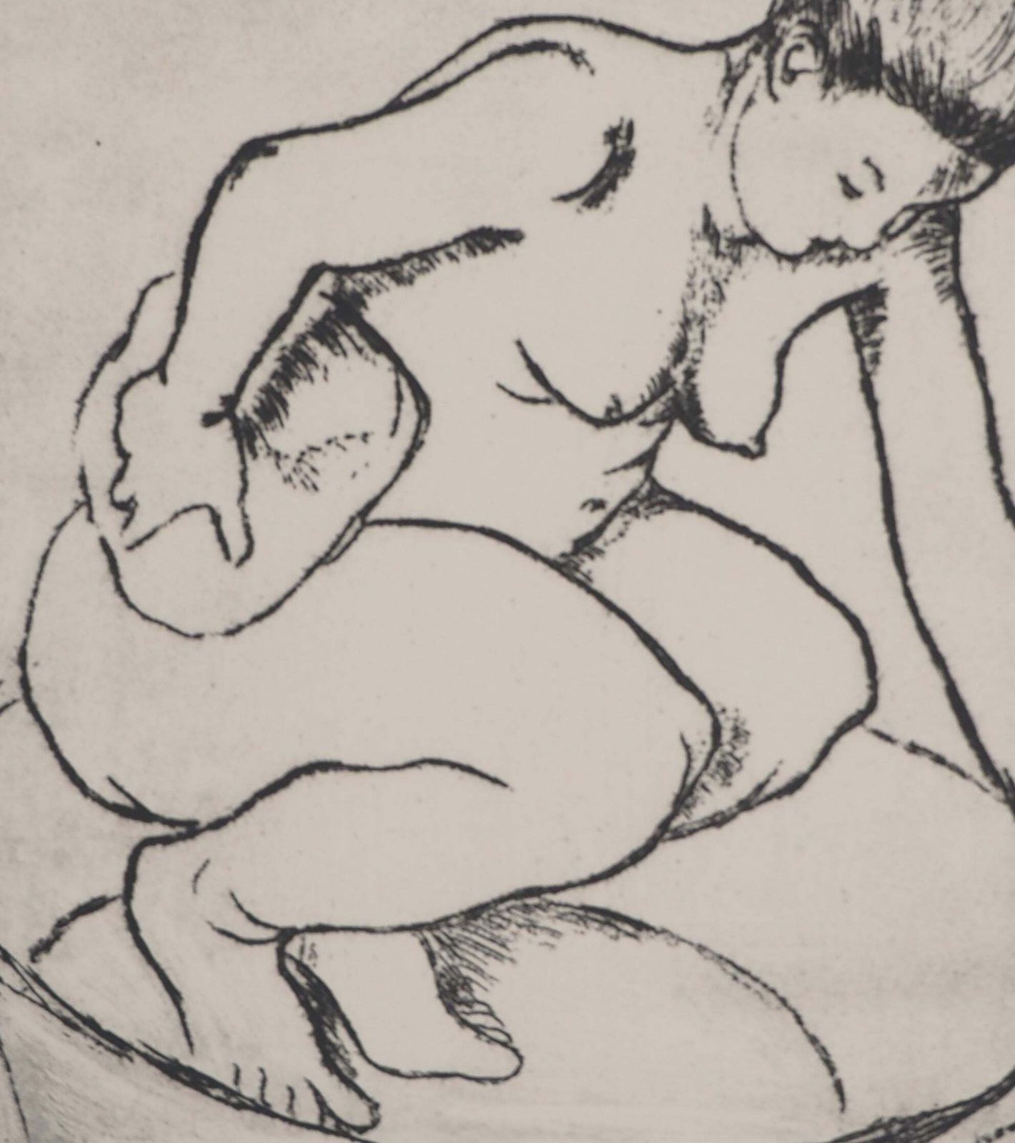 Suzanne Valadonnaked Woman In The Bath    Original Etching Signed (Petrides #E2)1932 photo buy