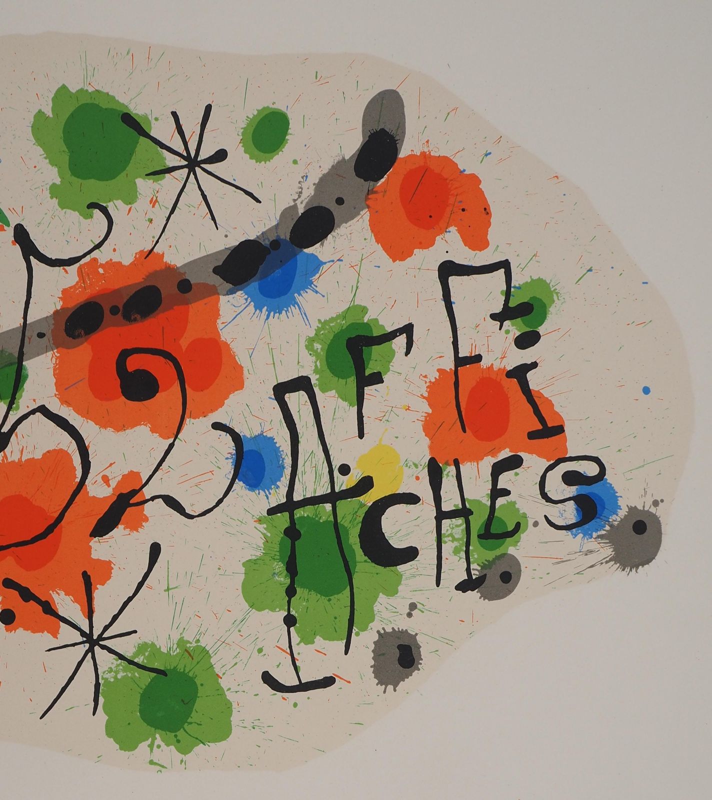 Joan Miróred Composition, Preface To 52 Affiches   Original Lithograph (Cramer #84)1963 photo for sale