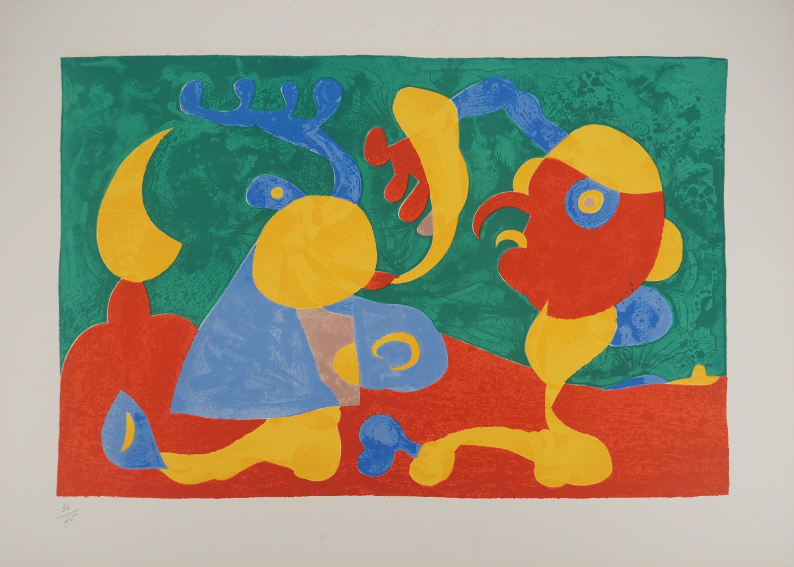 Joan Miródiscussion In The Night, King Ubu   Original Lithograph (Maeght #411)1966 photo for sale