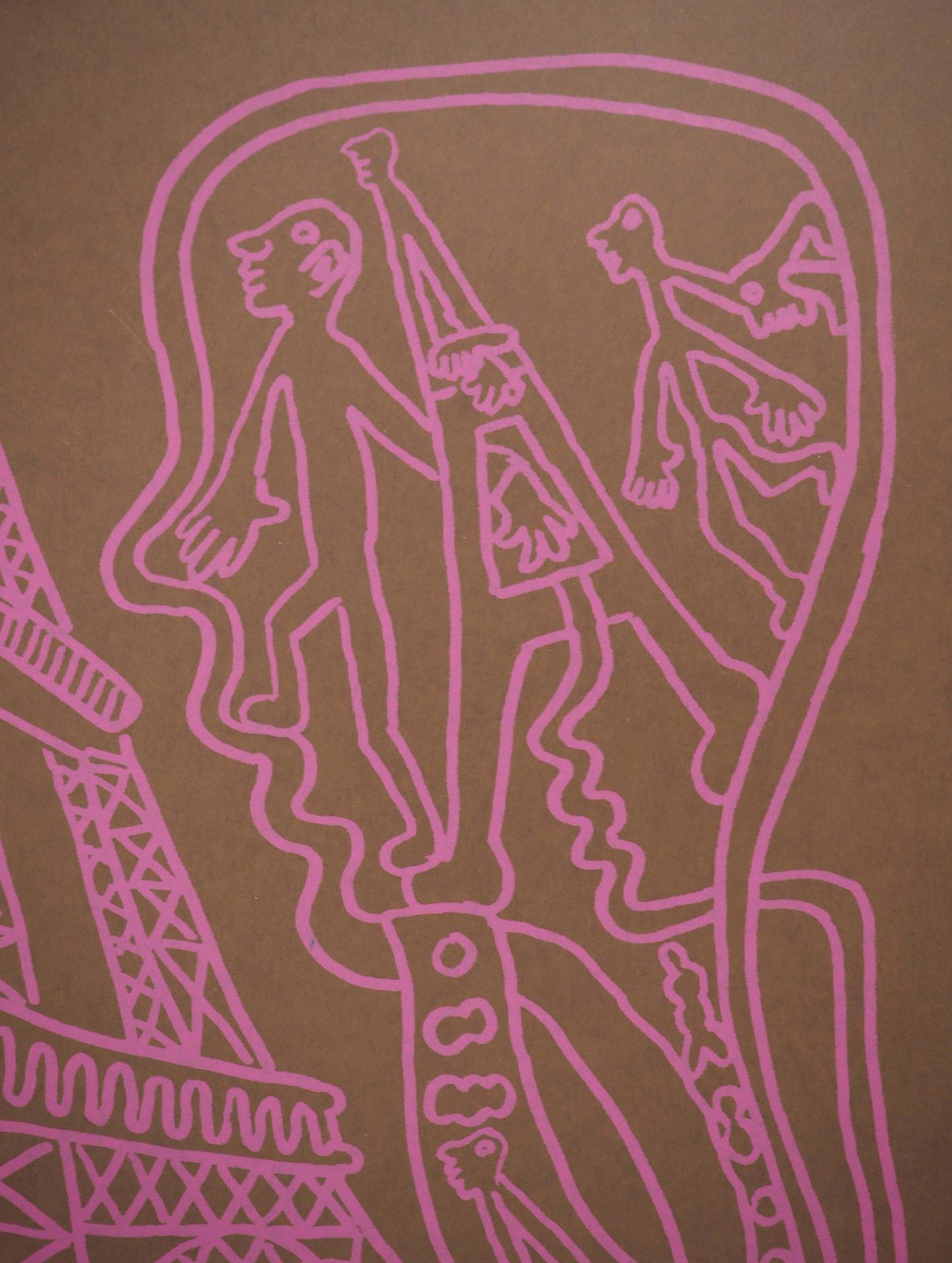 Yvon Taillandierparis, The Pink Eiffel Tower   Original Handsigned Screen Print photo for sale