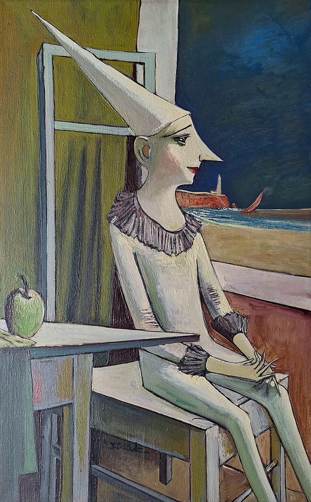 Iwan Kulikalex. Figurative Oil Painting, Surrealist, European Art1993