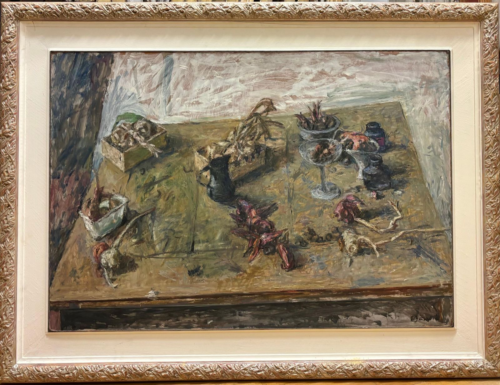 Enzo Faraoni"Grande Natura Morta"  Olio Su Masonite Cm. 107 X 741970