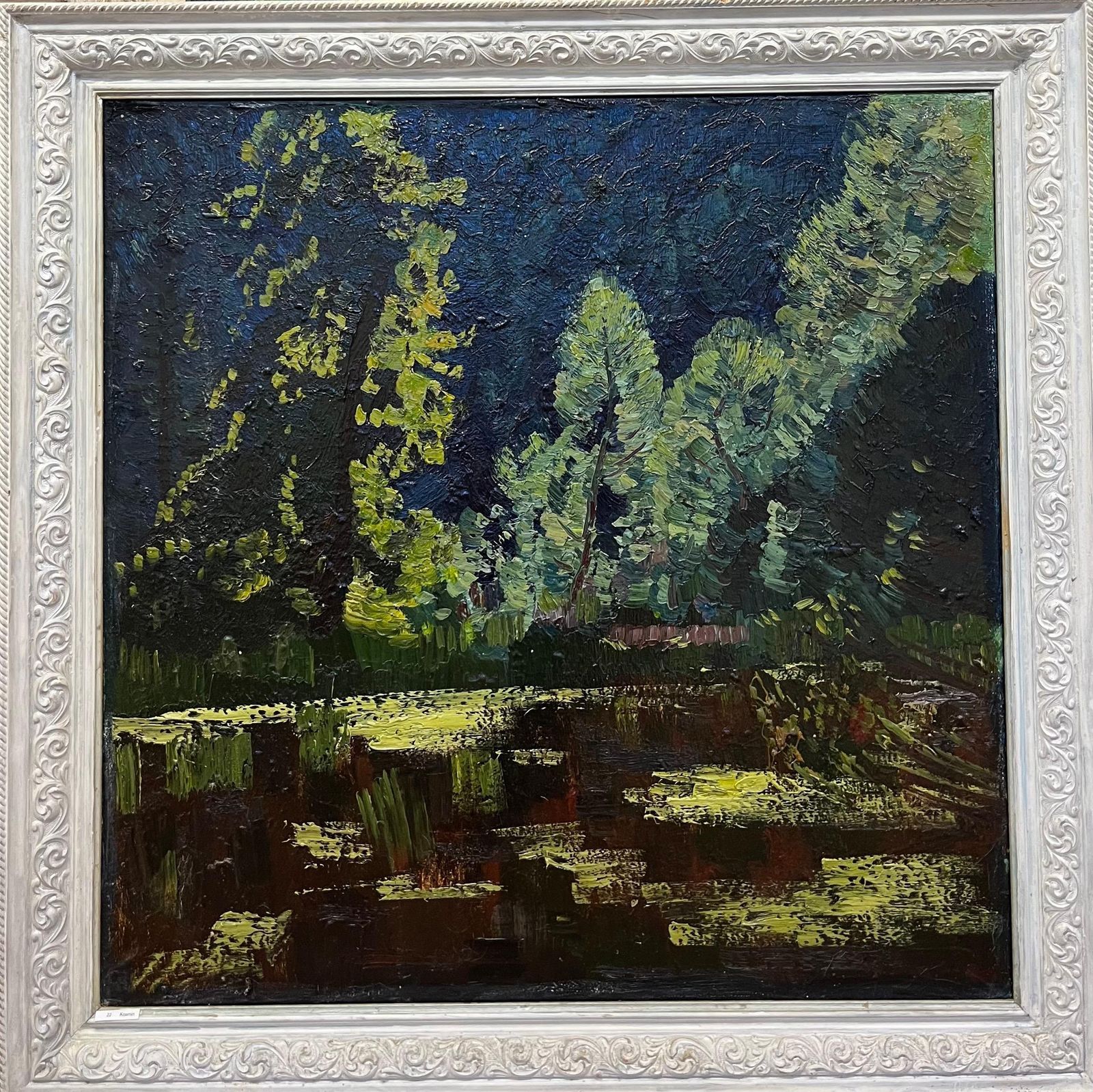 Dmitrij Kosmin"Notte Nel Bosco" Olio Cm. 88 X 88 19841984