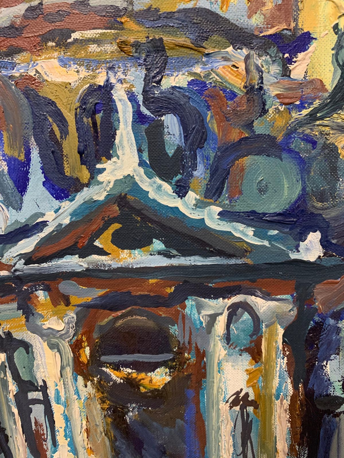 Edgardo Corbelli"Venice"  Church Of Santa Maria Della Salute  1964 Oil  Cm. 73 X 921964 photo buy