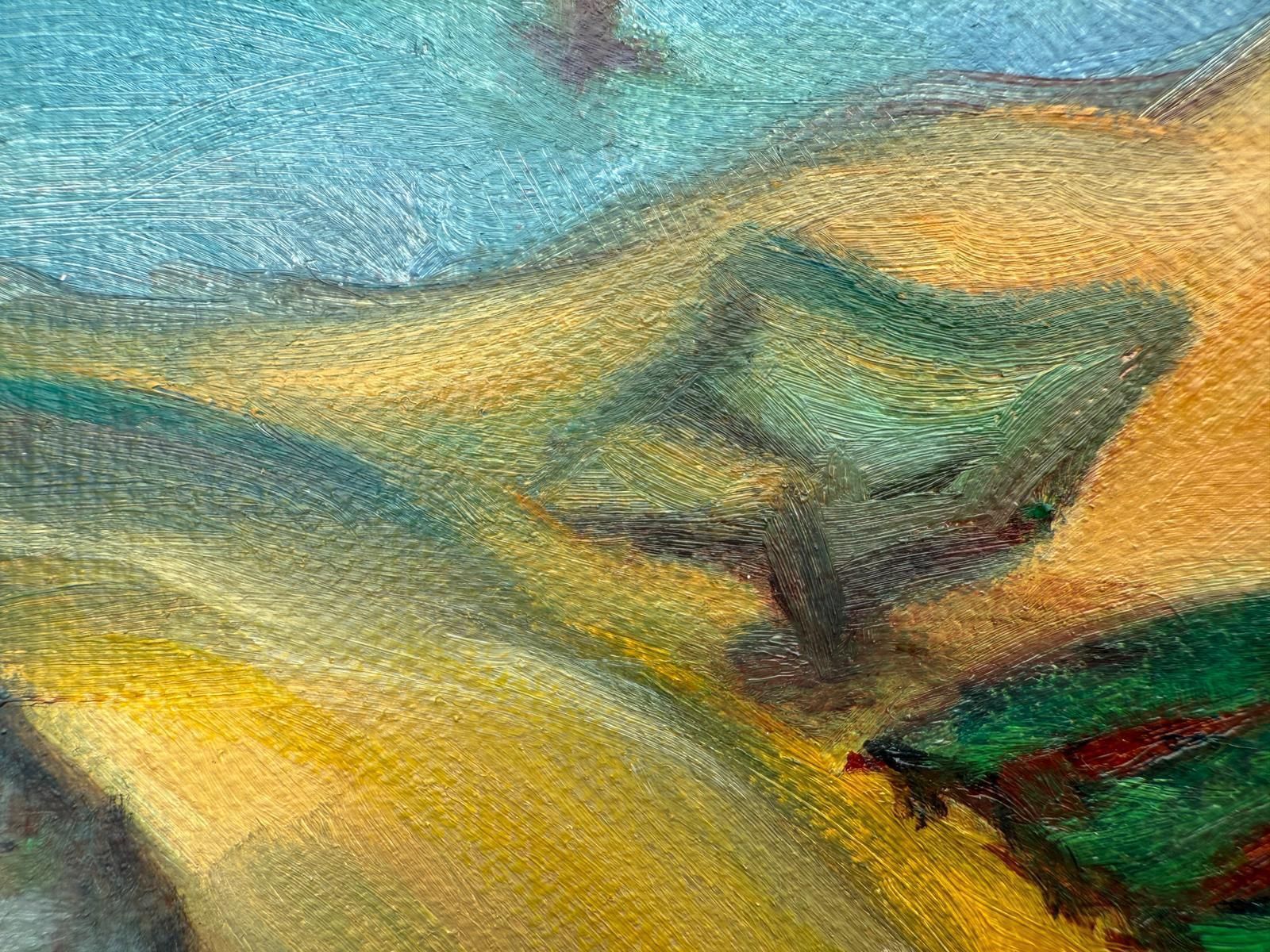Bernadette Van Baarsen Contemporary Provençal Landscape. 'Randonneur'.2023 photo vintage