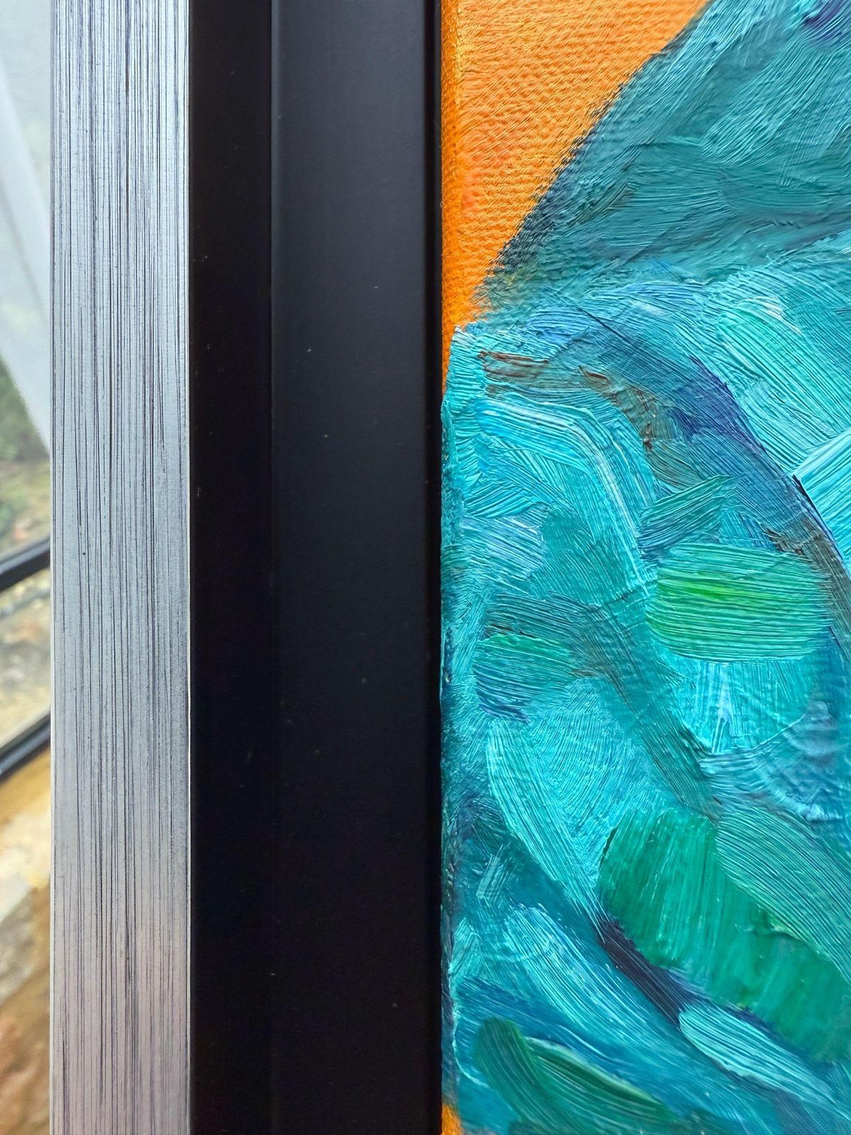 Art Bernadette Van Baarsencontemporary Abstract Expressionist Color Field Landscape. 'Danse D'hiver'.2023 photo
