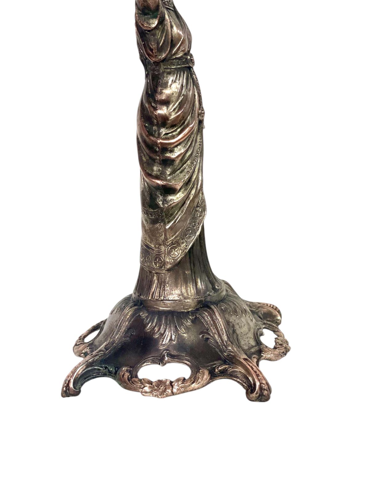 19th Century Silvered Bronze Table Psyche Mirror photo vinterior
