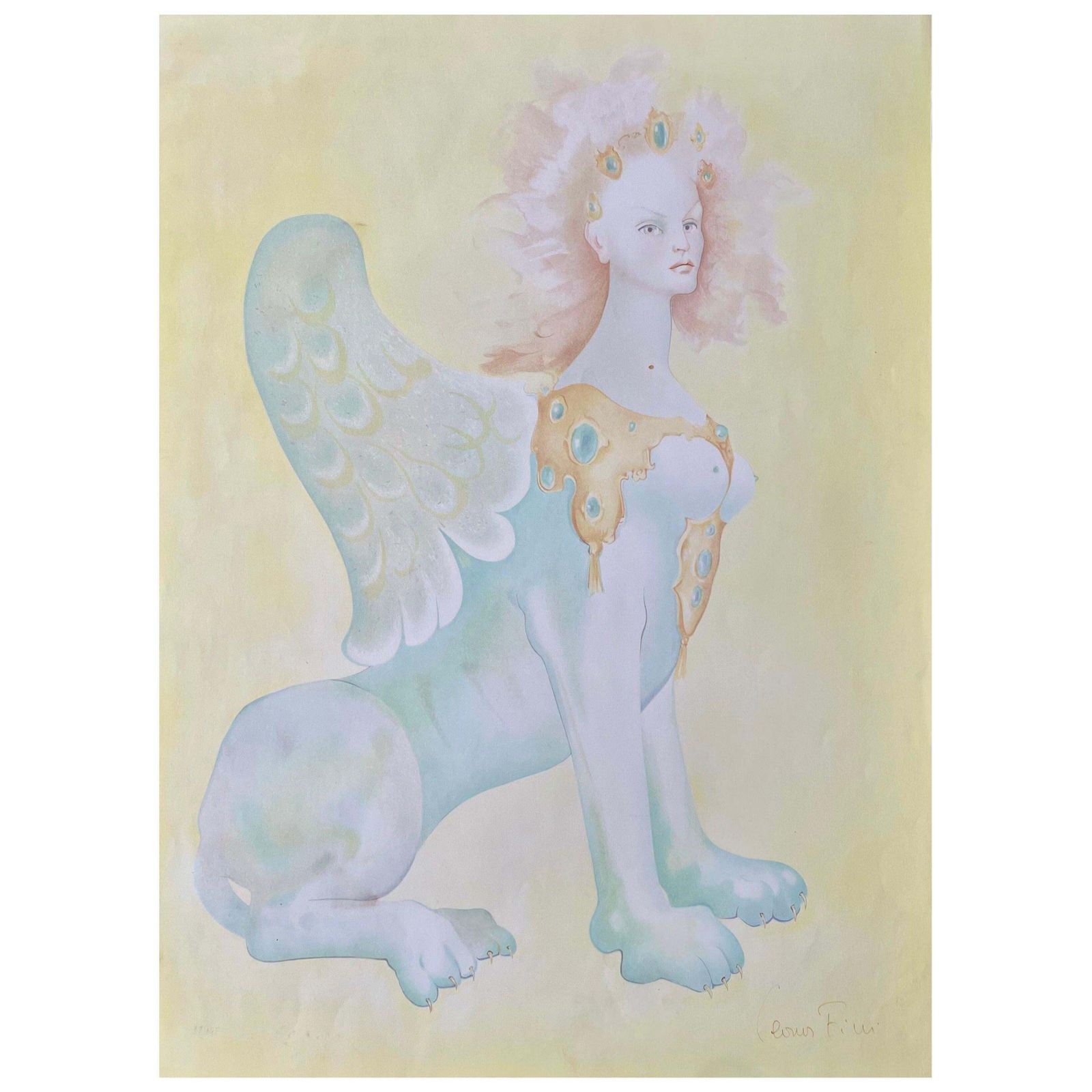 Leonor Fini  Sphinx Ariene  Rare Handsigned Print