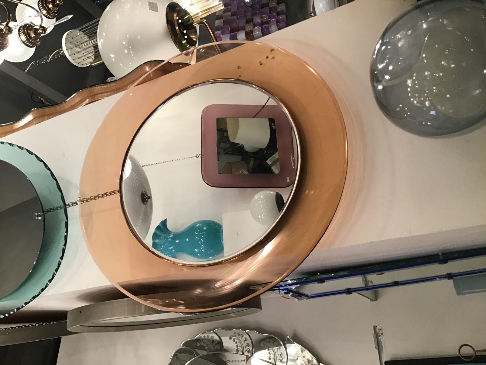 photo for sale Max Ingrand “Fontana Arte” Mirror Brass Glass 1968 Italy