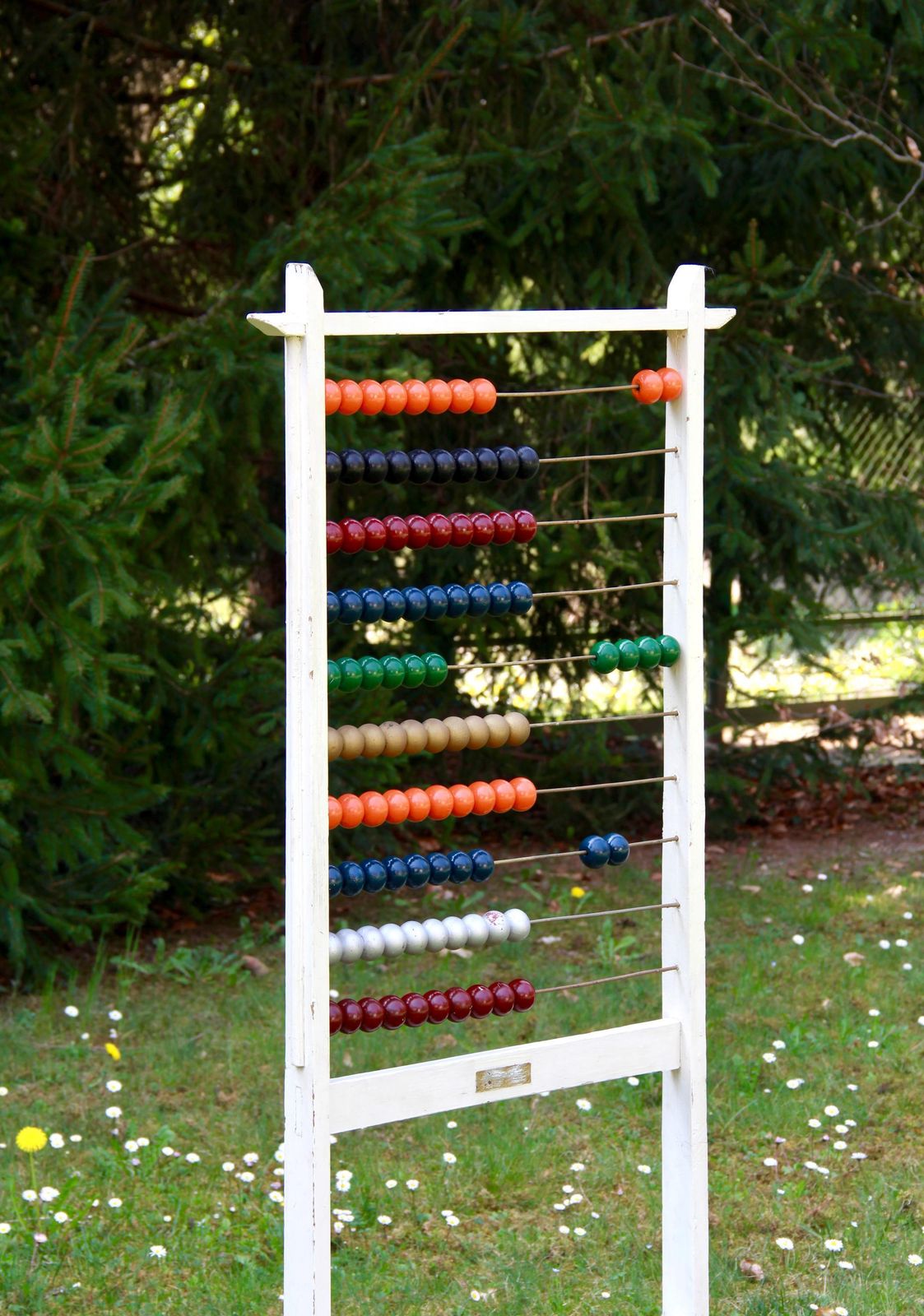 Pallottoliere, Antique Mid Century School Standing Abacus, Italy, 1930s photo for sale
