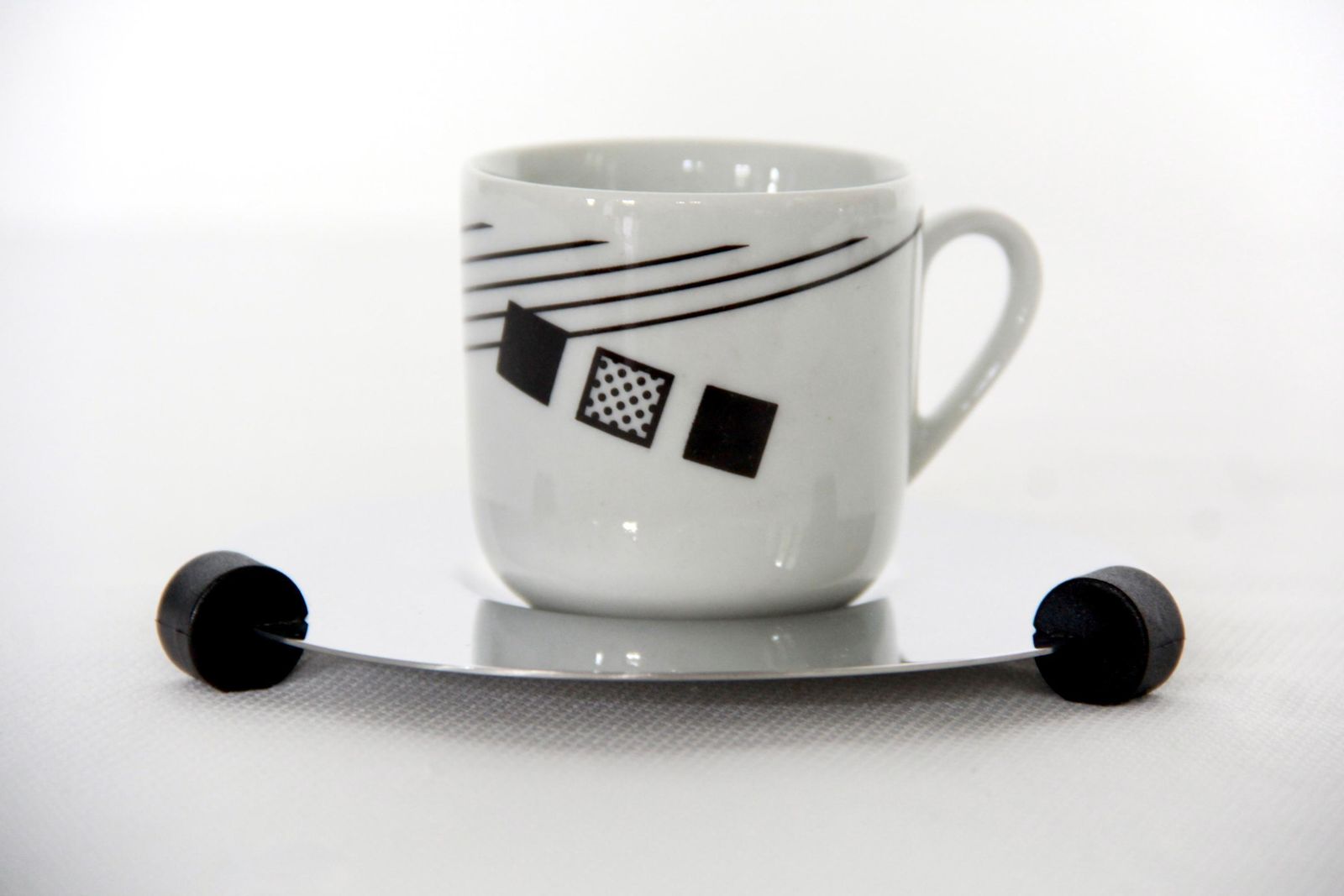 Tazzulelle, Vintage Postmodern Memphis Style Coffee Set By Morinox, Italy, 1980s photo 163.0