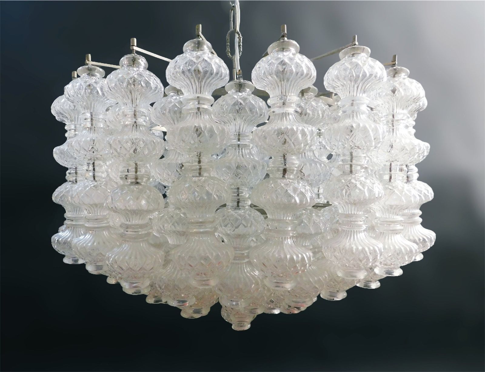 Murano Bussolotti Chandelier By Seguso photo Lighting