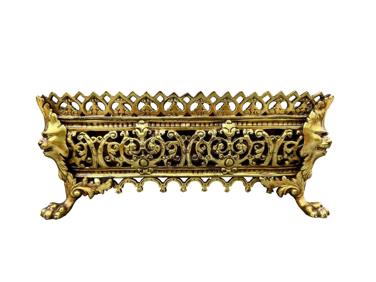 Antique French Gilt Bronze Jardinière, Circa 1920 Centerpiece, Gift For Her