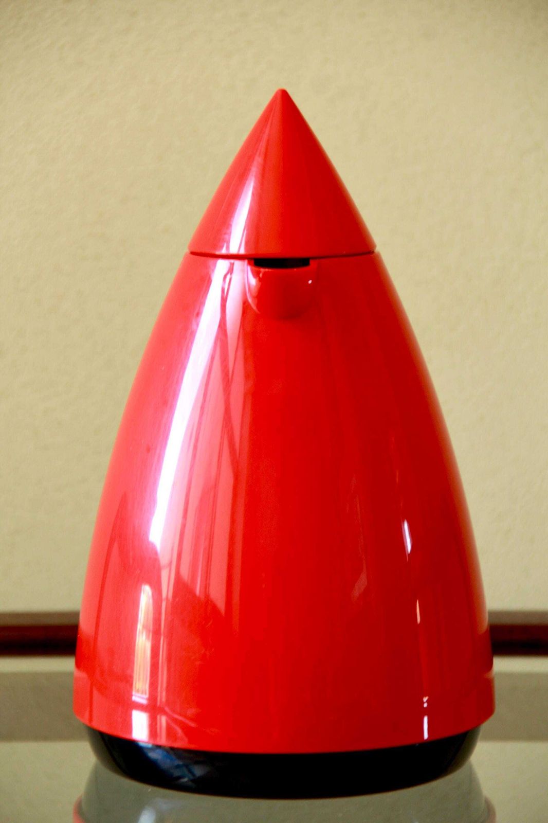 Vulcano, Vintage Memphis Design Red Thermos / Vacuum Flask For Coffee Or Tea By Emsa Brasil, 1980s photo 136.0
