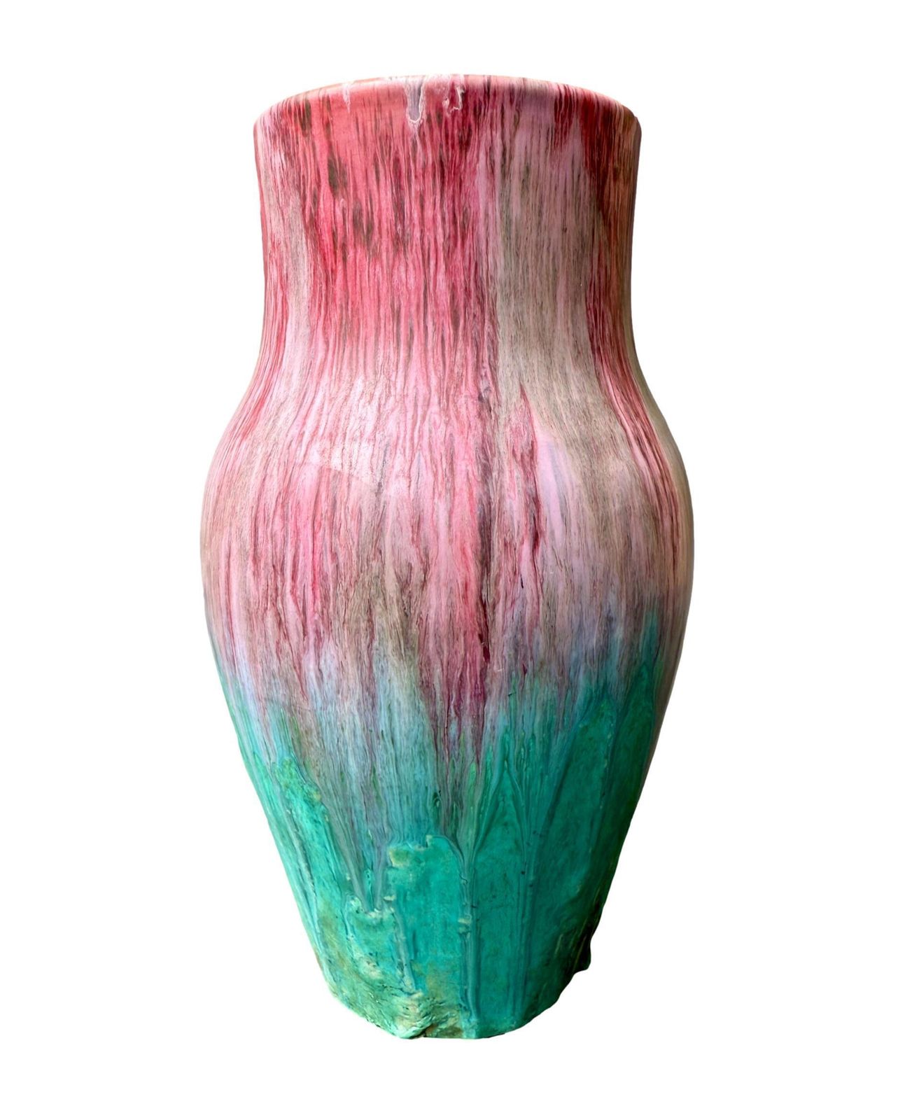 1900's Paul Baudin Vase, Monaco Art Pottery, French Ceramist photo furniture
