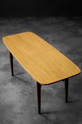 Low Mid Century Danish Modern Hyggebord 55 Coffee Table In Teak With Shelf From Gorm Møbler, 1956 photo buy