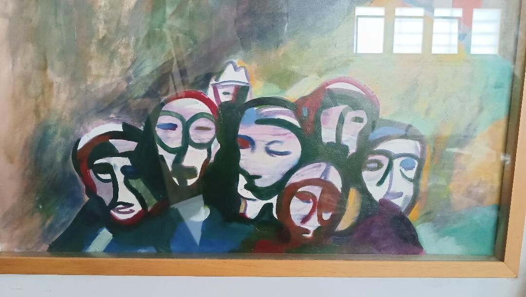 Oil On Canvas Abstract Painting Eros Bortolotti 'The Return Home' 1994 photo 115.0
