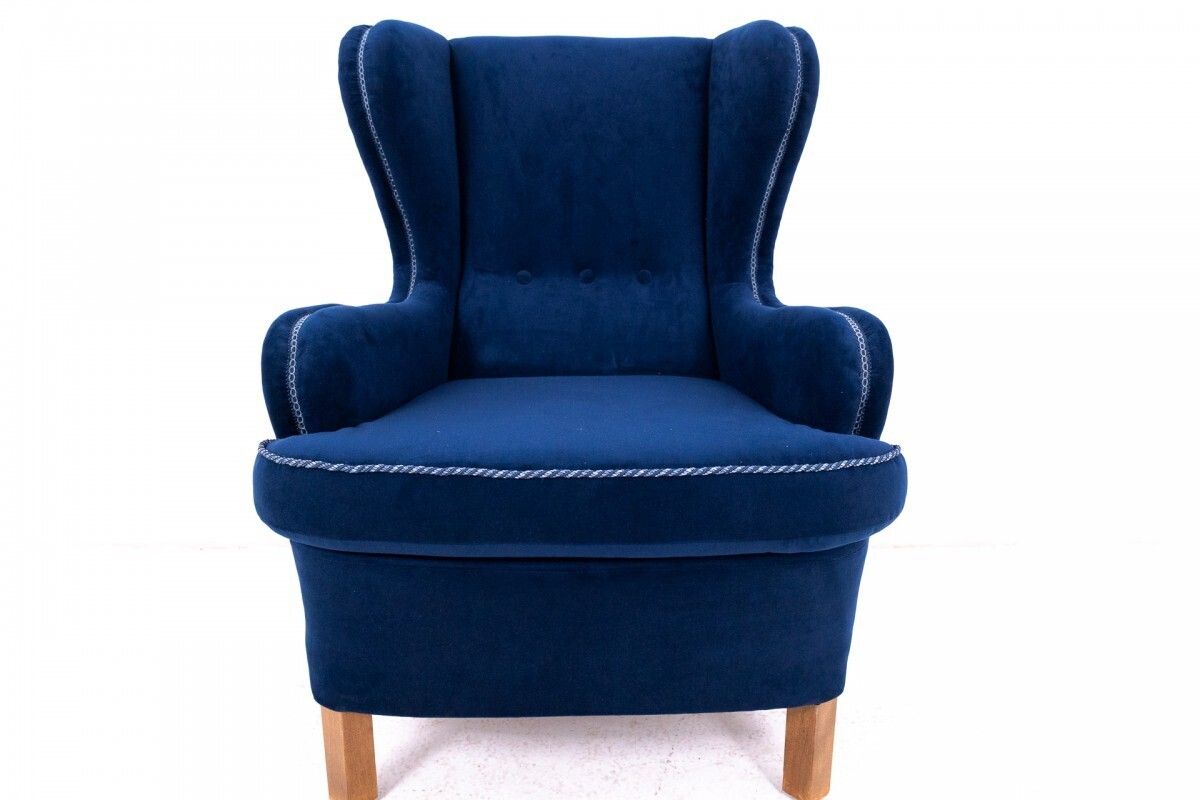 photo furniture Wingback Armchairs, Northern Europe, Mid 20th Century. After Renovation.