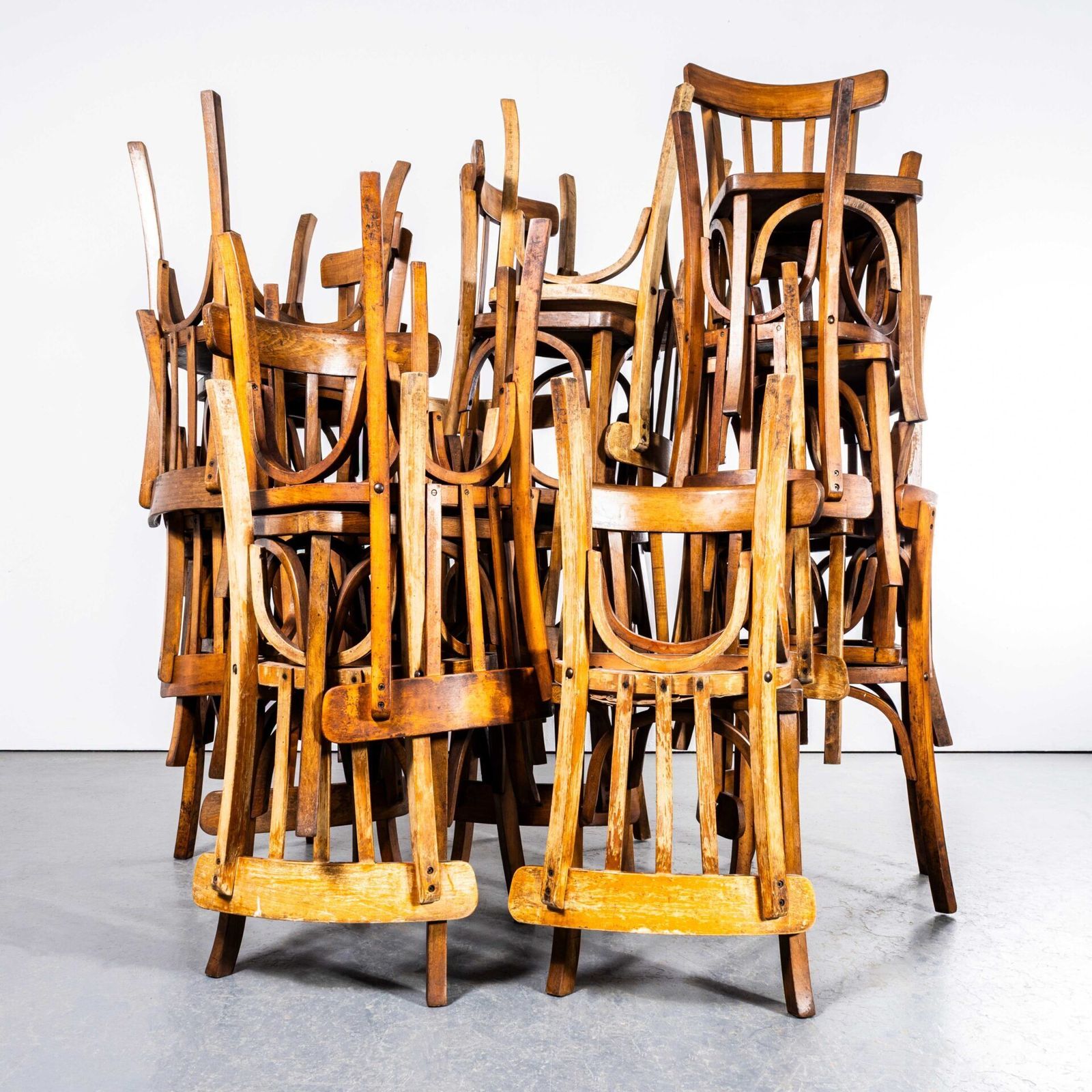 1950’s Honey Oak Classic Luterma Cafe Dining Chairs