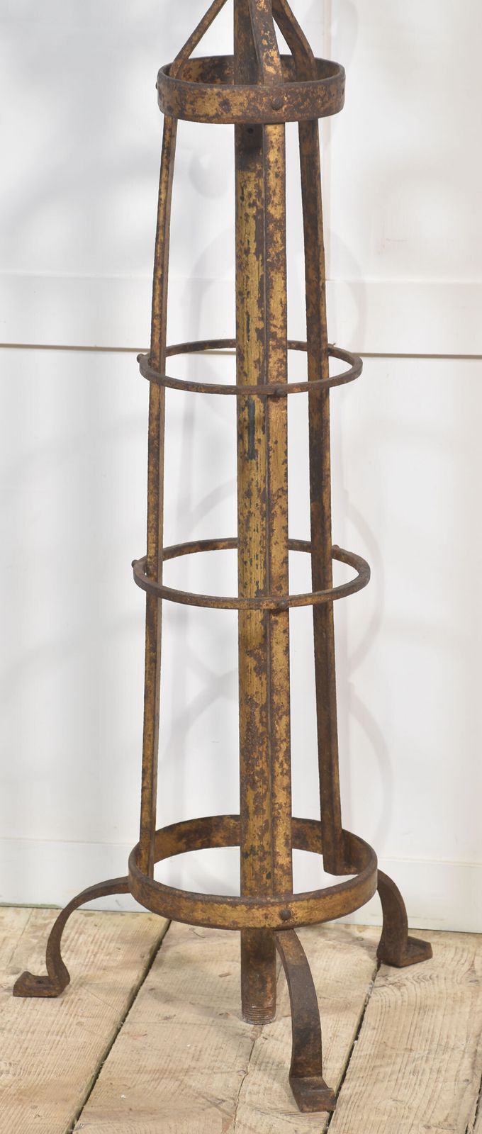 Pair Of Cast Iron Gas Light Candelabras photo for sale