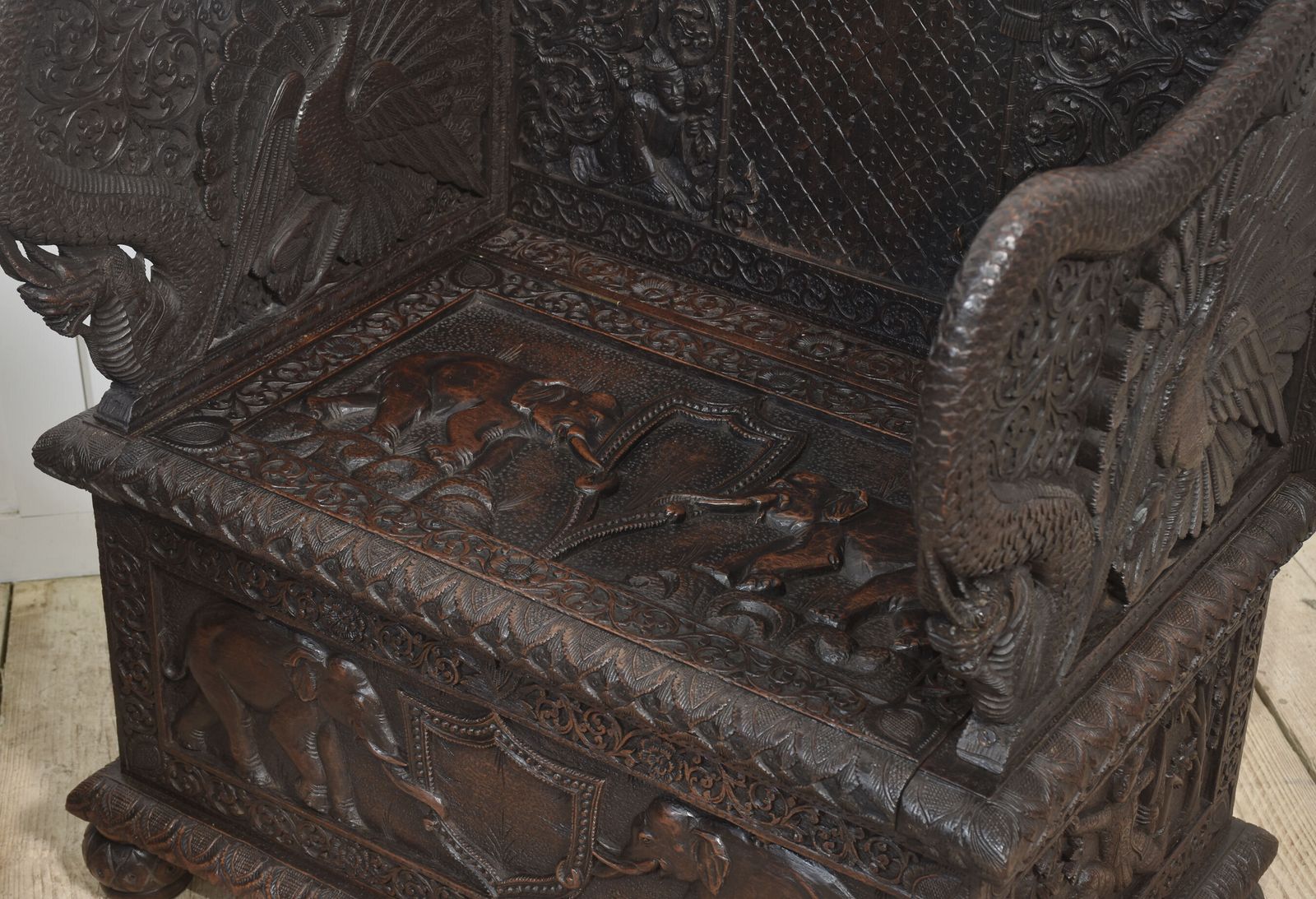 Pair Of 19th Century Carved Ceremonial Armchairs photo 22194.0