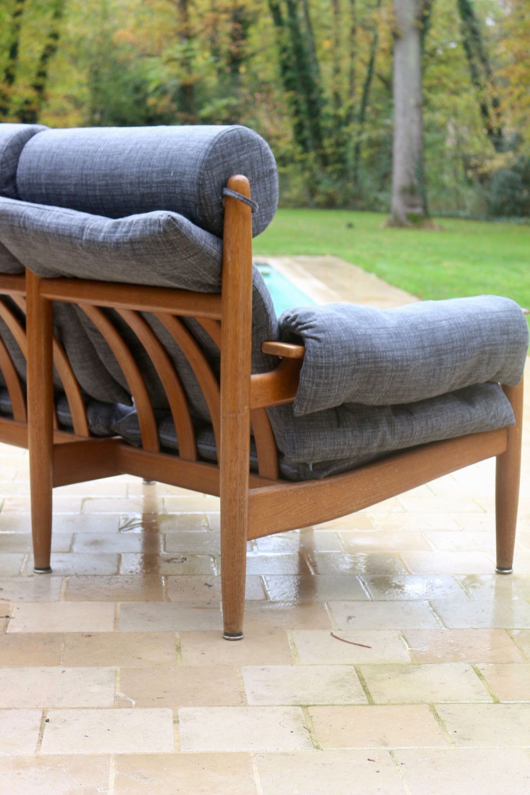 photo vinterior 2 Seater Sofa Year 1960 By Eric Merthen For Ire Møbler, Sweden 196