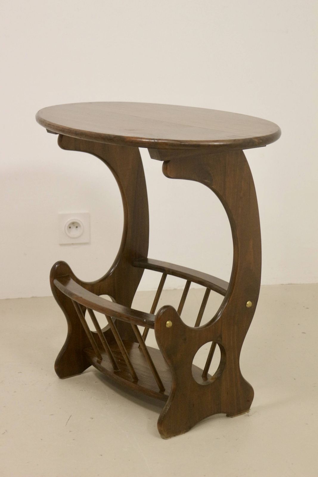 Wooden Living Room Coffee Table With Magazine Storage Rack. Ref Mia photo for sale
