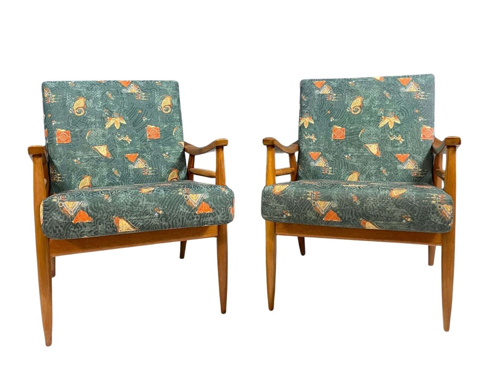 Pair Of Mid Century Modern Lounge Armchairs, Czechoslovakia, 1960s
