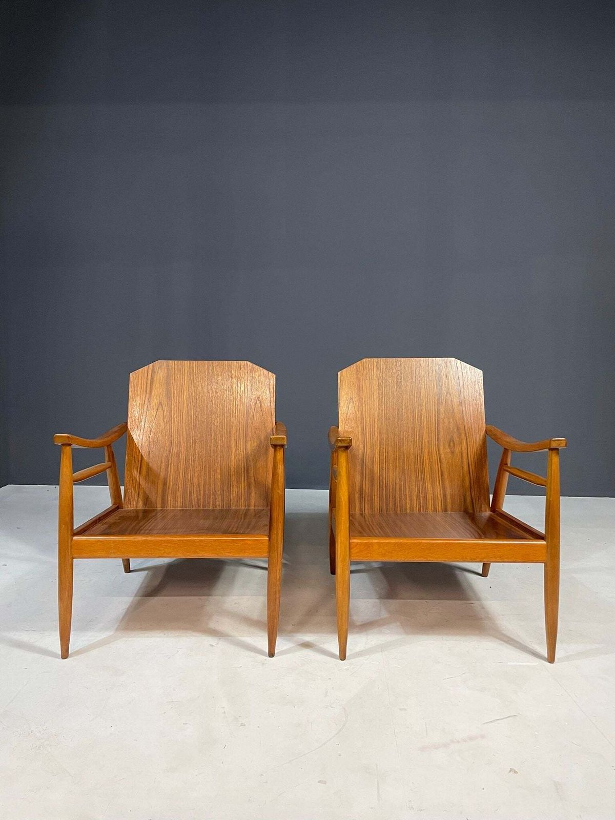 photo for sale Pair Of Mid Century Modern Lounge Armchairs, Czechoslovakia, 1960s