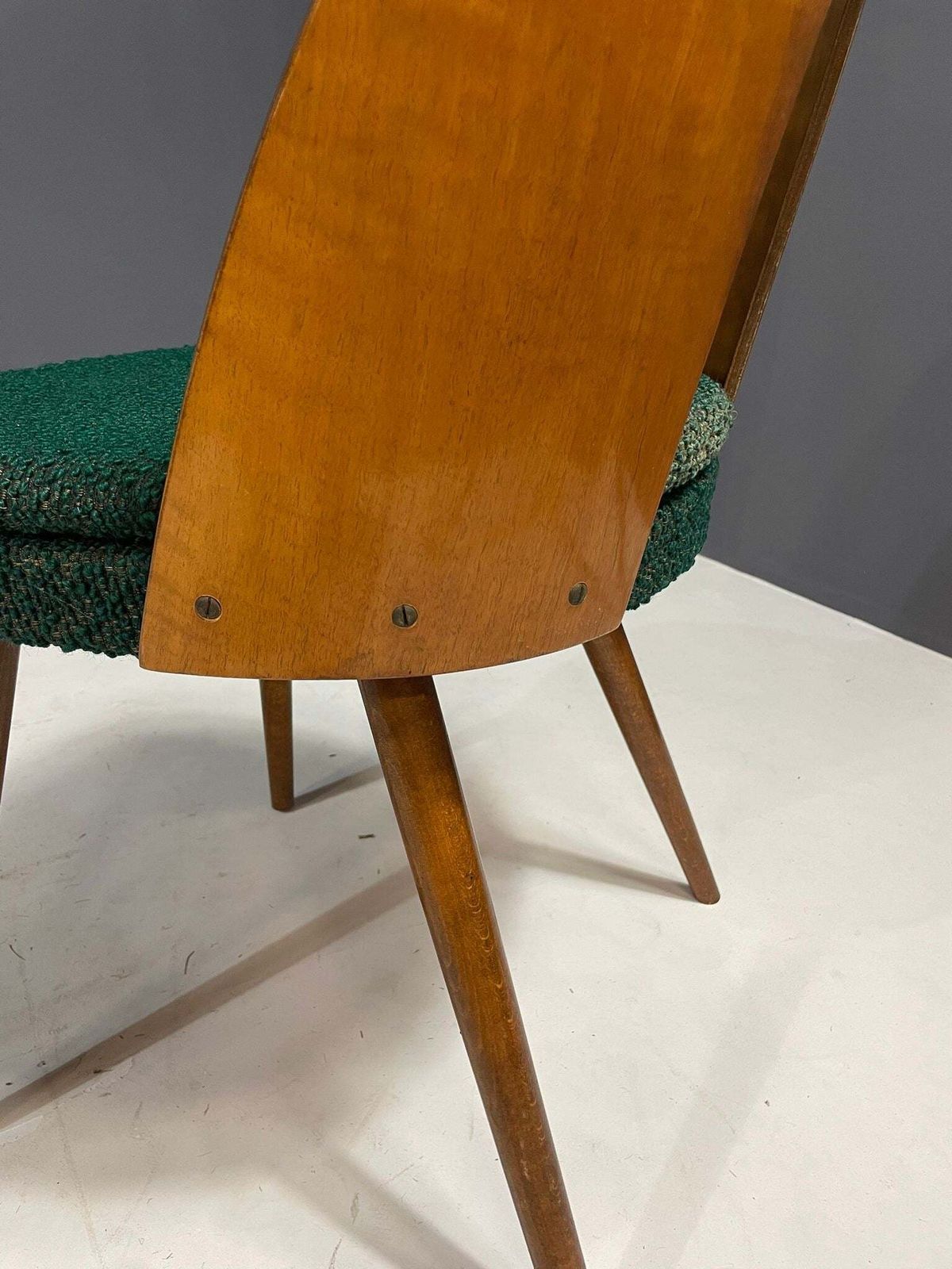 Your20th Set Of 4 Antonín šuman Chairs In Original Green Fabric, Czechoslovakia, 1970s £788.00 photo Furniture