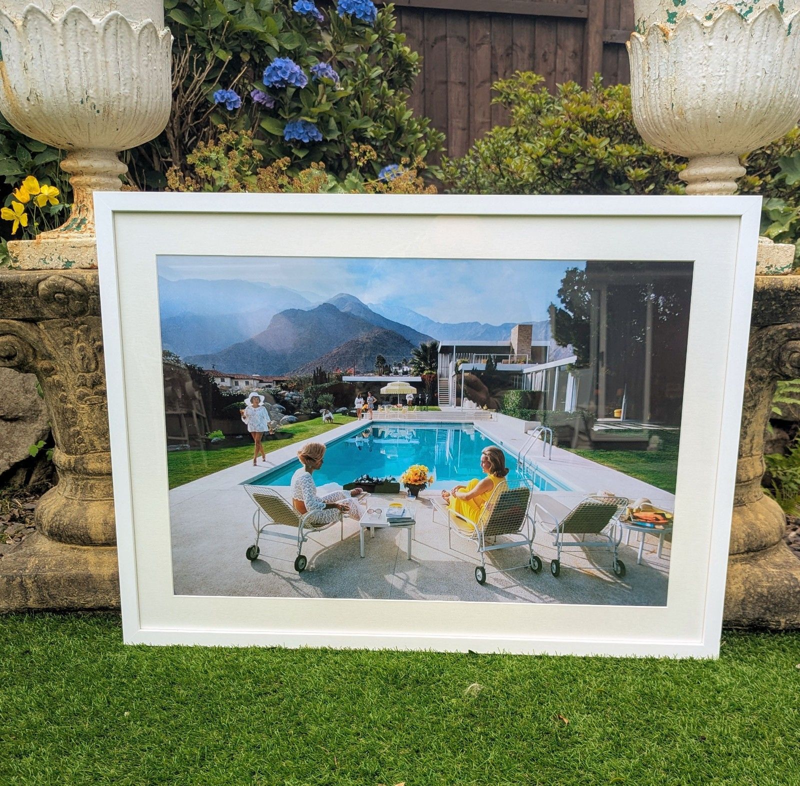 Aron Slims 1970 Pool Gossip High Original Quality Print  Delivery Available 0071. photo for sale