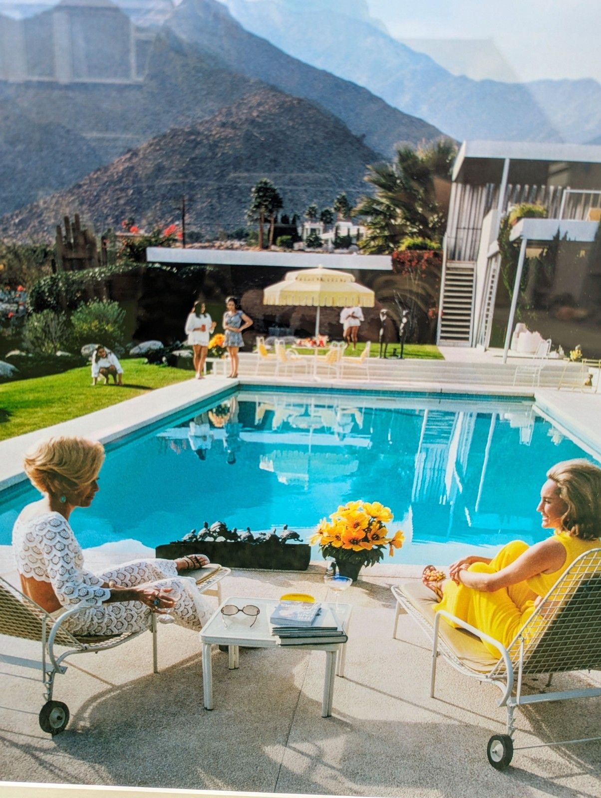 Aron Slims 1970 Pool Gossip High Original Quality Print  Delivery Available 0071. photo vintage