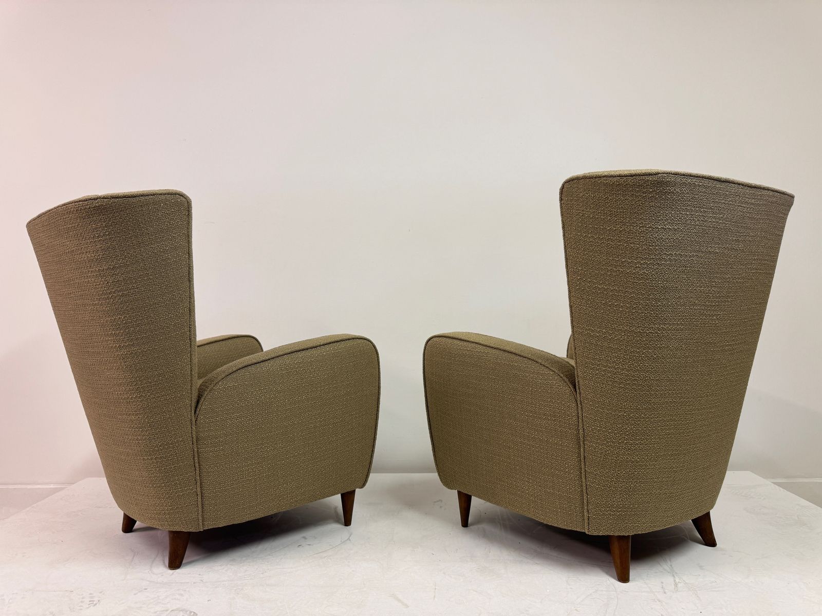 Pair Of Paolo Buffa Armchairs, Italy, 1950s photo vintage