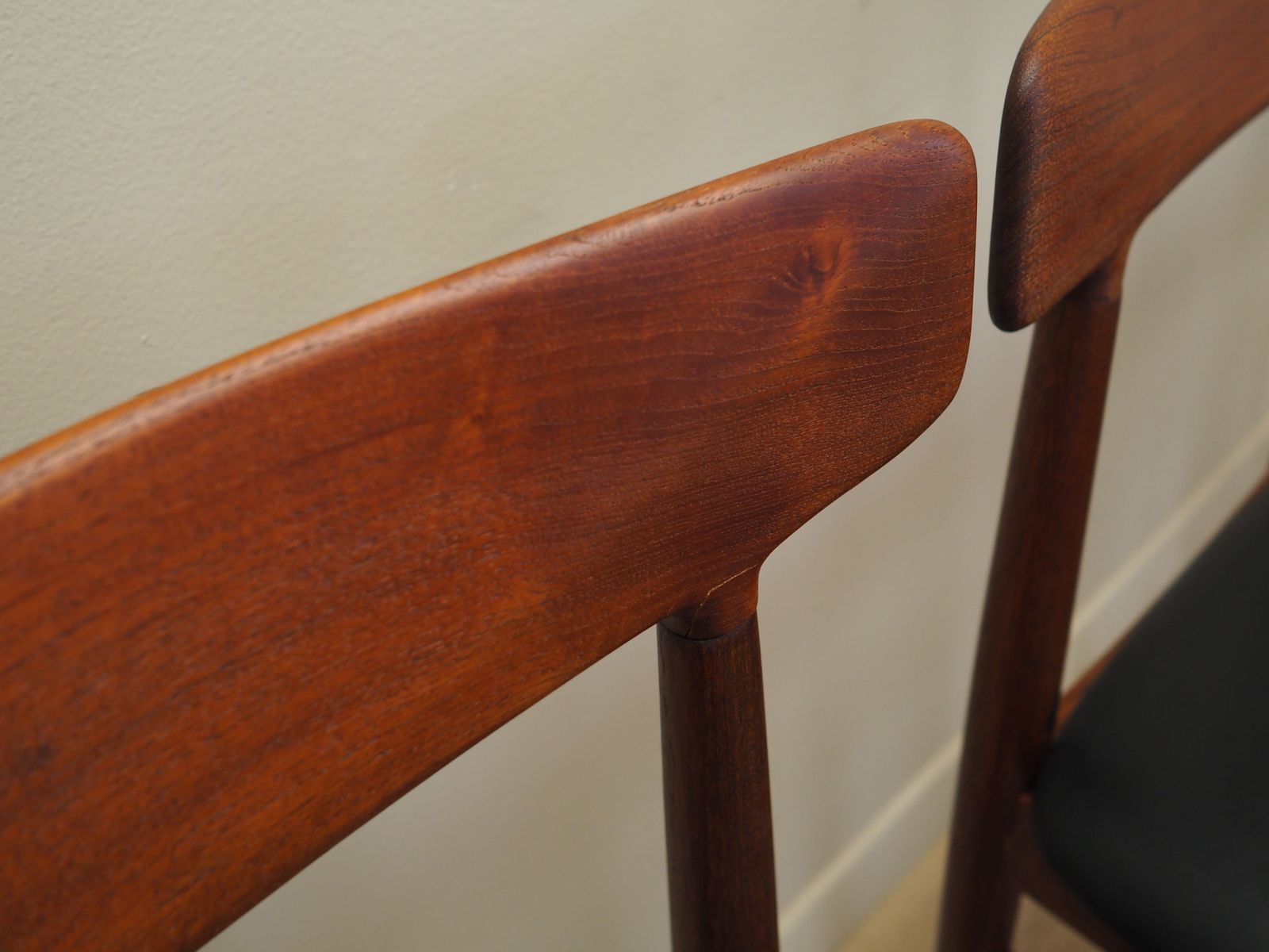 Set Of Four Teak Chairs, Danish Design, 1960s, Manufacture: Bruno Hansen, Designer: Henning Kjærnulf photo buy