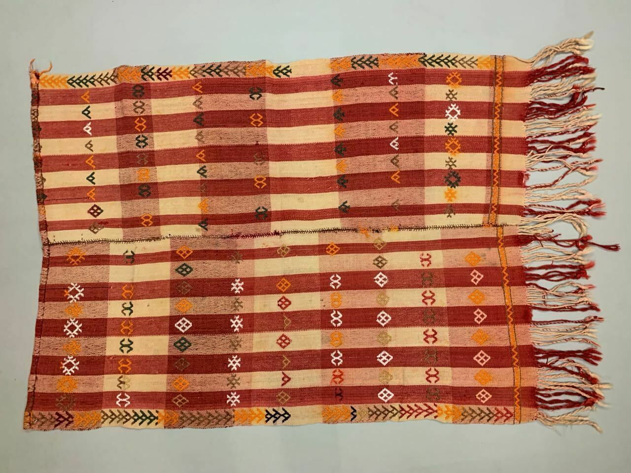 Antique Turkish Moroccan Kilim Rug 142x104cm Shabby Vintage Wool Kelim  Medium photo for sale