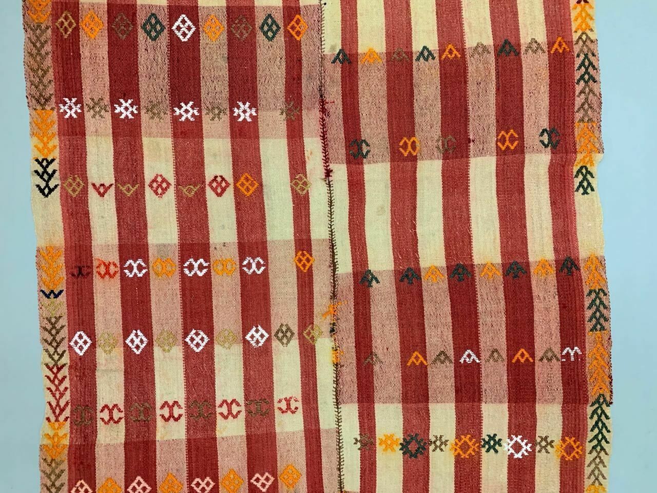 Antique Turkish Moroccan Kilim Rug 142x104cm Shabby Vintage Wool Kelim  Medium photo vinterior