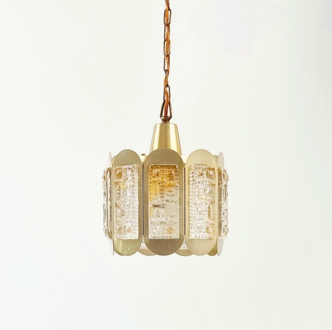 Mid Century Scandinavische Glazen Plafondlamp Van Vitrika, Denemarken, Jaren 1960 photo for sale