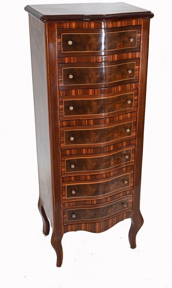 Pair Regency Tall Boy Chests Drawers photo Furniture