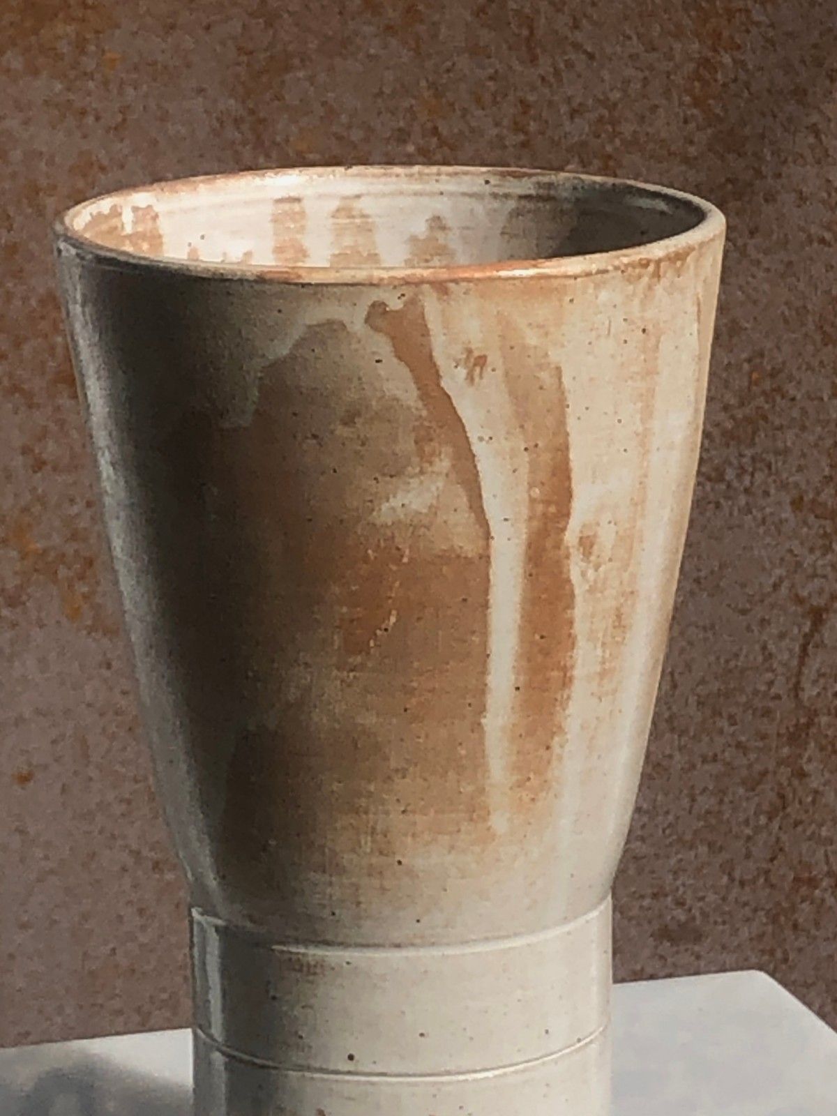 1950 Vallauris Ceramic Vase Modernist Free Form Brutalist Rustic Modern photo Home Decor