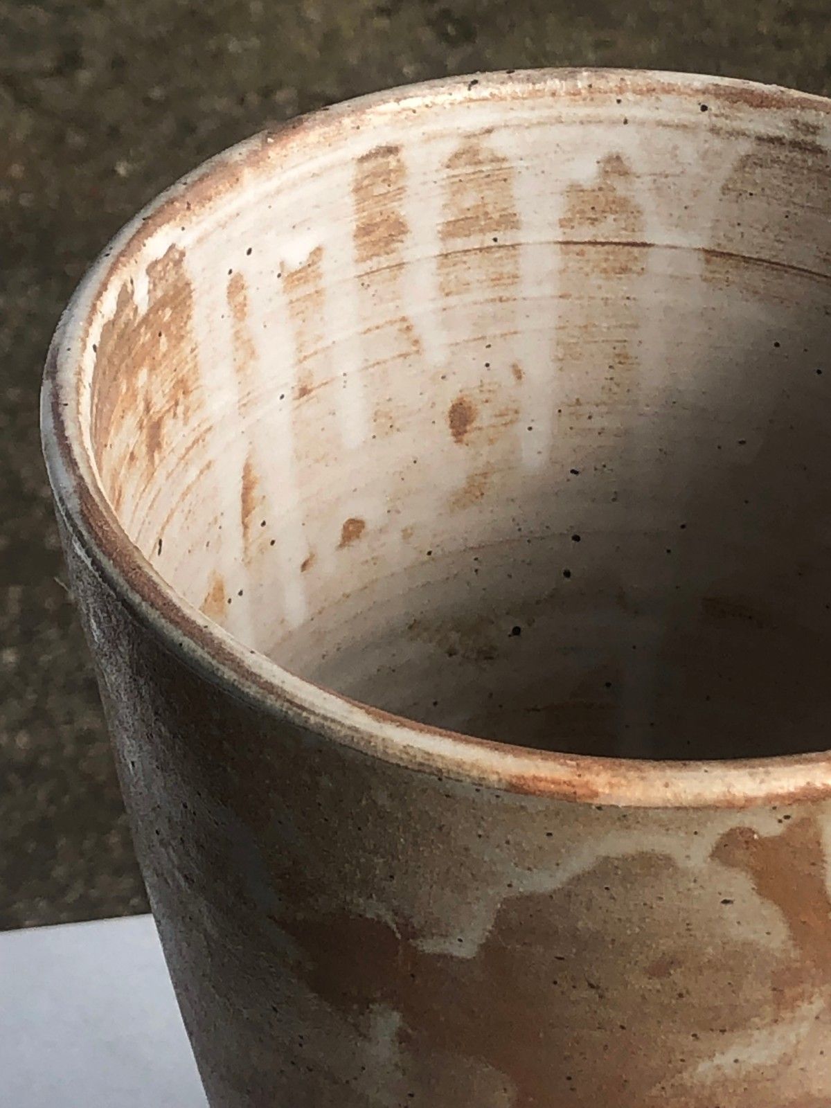 1950 Vallauris Ceramic Vase Modernist Free Form Brutalist Rustic Modern photo vinterior