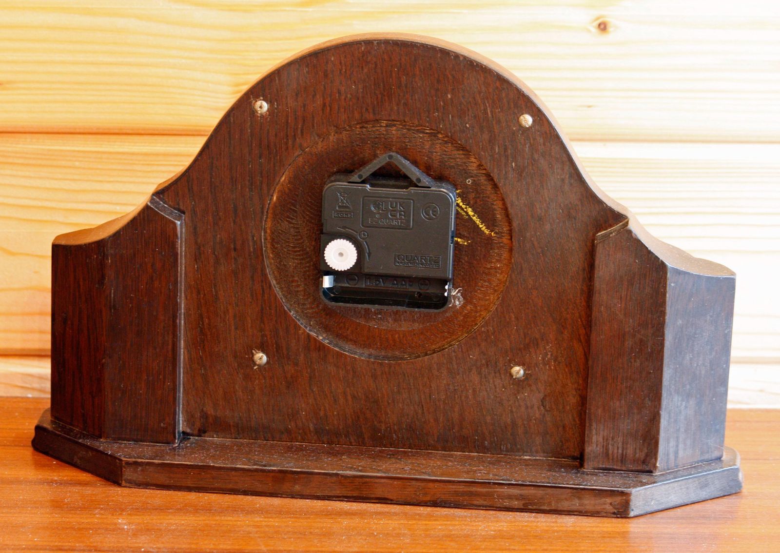 Vintage Smiths Mantel Clock   31cm Wooden Retro Mid Century 1950s Desk Clock Off The Wall Clocks photo 65.0