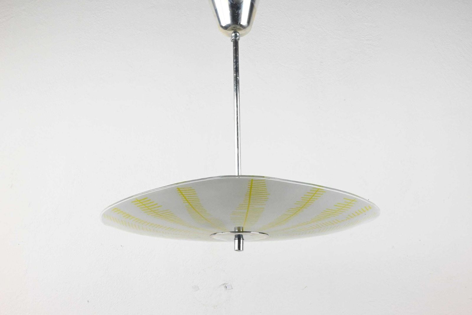 Triangle Glass Ceiling Lamp, Atomic Lighting, Mid Century Lighting, Mid Century Lamp, Ceiling Light, Mid Century Modern. Mid Century Light photo buy