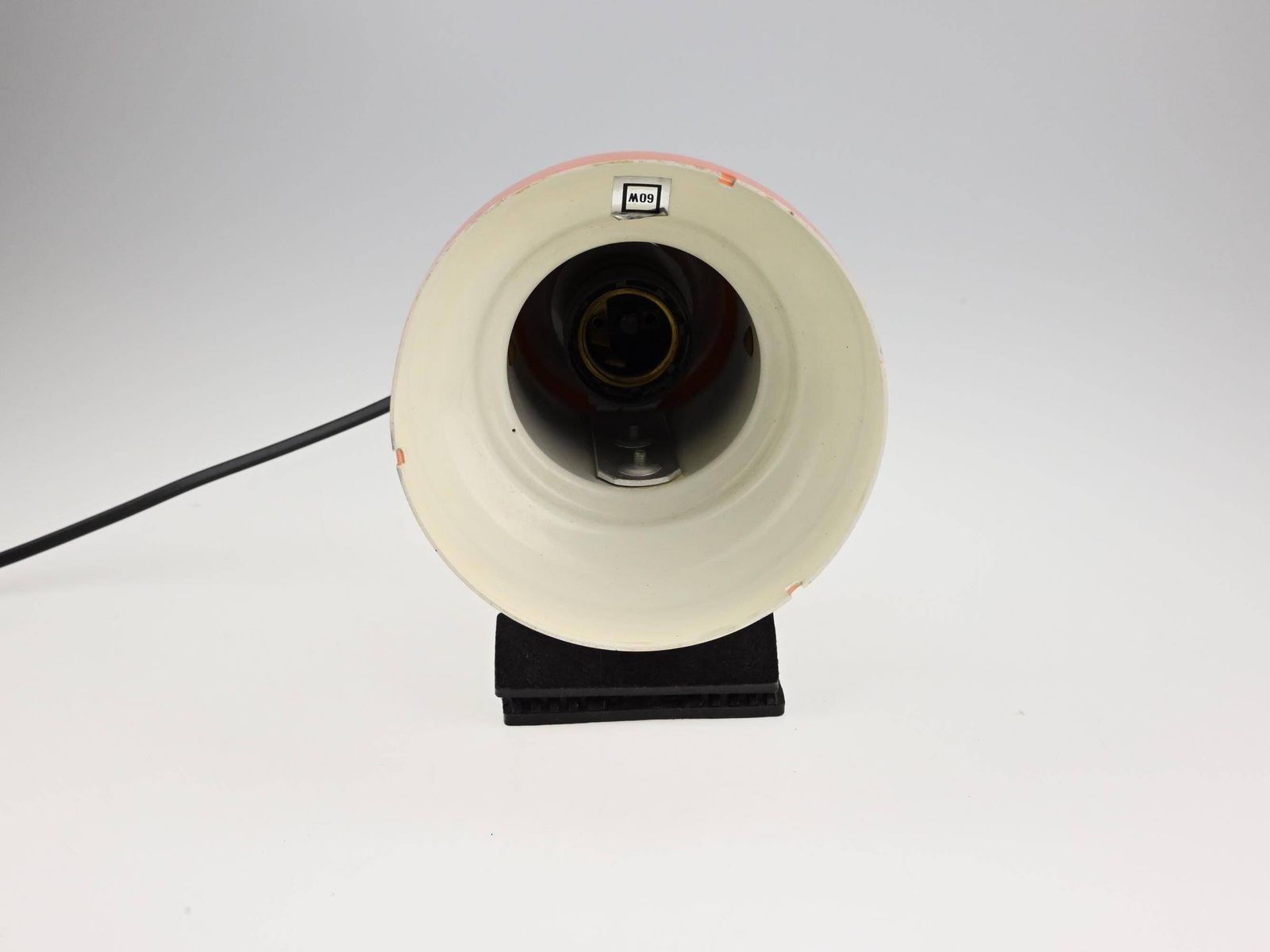 Mid Century Desk Lamp, Clip On Lamp, Desk Metal Lamp, Table Lamp, Desk Lamp, Bedside Lamp, Mid Century Lamp, Orange Lamp, Table Light photo for sale