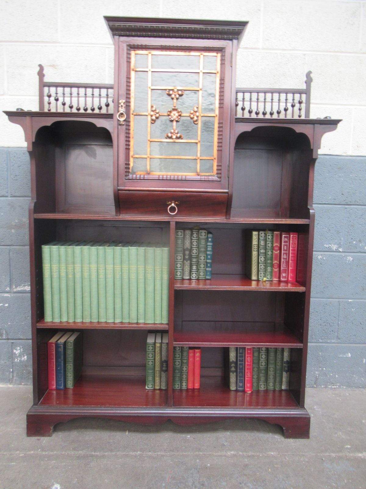 750.0 Mahogany   Lamb Of  Manchester  ,  Late Victorian   Open Bookcase. photo