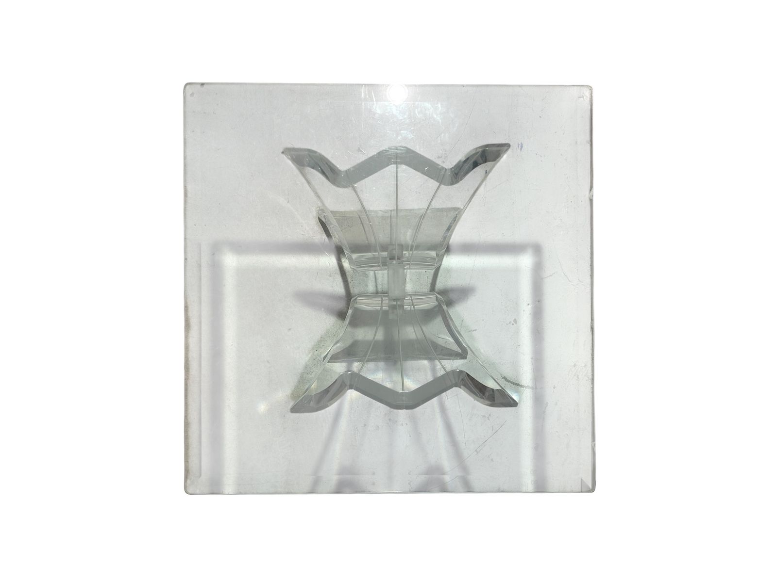 Glass And Lucite Coffee Table By Lion In Frost New York, 1970 photo vintage