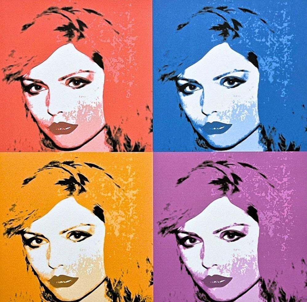 After Andy Warhol, 4x Debbie Harry, 1980s, Lithograph photo Art