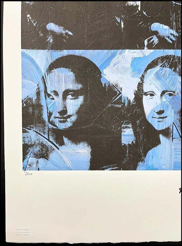 After Andy Warhol, 4x Mona Lisa, 1980s, Lithograph photo furniture