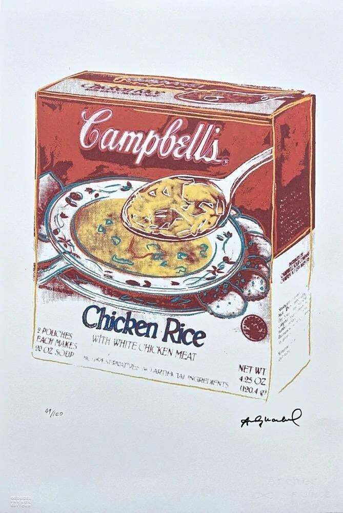 After Andy Warhol, Campbell's Soup Chicken Rice, 1980s, Lithograph