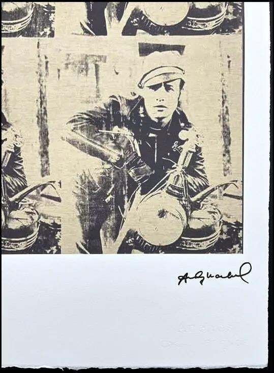 After Andy Warhol, Marlon Brando 1980s, Lithograph photo for sale